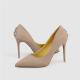 ZM015 8915-2 Fashionable And Simple Stiletto High Heels Suede Shallow Mouth Pointed D-Button Sexy Women'S Single Shoes