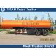 Diesel fuel gasoline tank trailer with 30000 liters - 42000 liters capacity