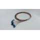 12 Color-Coded 0.9mm Unjacketed LC UPC Fiber Pigtails OS2 Single Mode 1m (3ft)