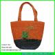 LUDA fashion wheat straw handbag hand embroidery straw bags for kids