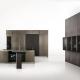 Classic European Aluminum Stainless Lacquer Granite Large Storage Kitchen Cabinet