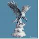Black And White Marble Stone Carving Sculpture Eagle Statue Animal Figurines