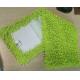 Microfiber 650gsm Green Small Chenille Folded 13*47cm Oxford Pocket Wet Mop Pads
