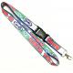 Colorful Dye Sublimation Lanyards Metal Hook Plastic Safety Buckle for Sport Activity