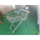 European Style 71L Shopping Trolley Cart Metal With Swivel Casters