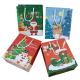 Merry Xmas Santa White Cardboard Food Packaging Paper Bag 19*9*23cm