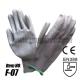 Gray PU Anti-static Gloves ,Nylon Knit