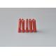 PE Plastic Expansion Wall Plugs Red Color Lightweight Fixing