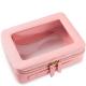 OEM Clear Zip Makeup Bag / Travel Toiletry Cosmetic Bags Beauty Organizer For Women Girls