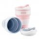 350ml Collapsible Travel Water Bottle , Silicone Collapsible Travel Cup