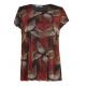 Regular Length Ladies Fashion Tops Front Geometric Pattern T Shirt OEM Available
