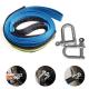 Heavy Equipment Recovery Towing Strap with Sturdy and Strong Hook Polyester A3 Steel