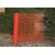 Temporary Plastic Construction Netting  , HDPE Orange Construction Safety Fence