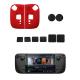 Silicone Cover Set For Steam Deck 10 IN 1 Thumb Grips Tempered Film Sticker