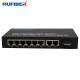 Fiber Ethernet Switch Multimode RJ45 Fiber Optic Ethernet Switch Dual Fiber 8 Port Gigabit Switch