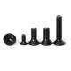 DIN965 Undercut Metric Black  Stainless Steel Flat Head Bolts Used With Nuts In Wood