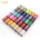 80 Colors 0.8mm Leather Sewing Wax Thread Plastic Cone Material for Handmade Crafting