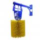 Nylon / Pp Brush Silk Cattle Body Scratching Roller Brush For Farm Animal Massage
