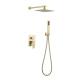 8 Inch 0.6MPA Shower Faucet Set Wall Mounted Brushed Golden Color for bathroom