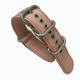 Flesh Pink Canvas Strap Watch Band With Metal Holes Zulu Style