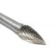 100% Virgin Tungsten Carbide Rotary Burrs Type F With Tree Round Shaping Grinding