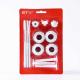 1×1/2 1×3/4 Radiator installation Kit Accessories with hooks 13PCS in a Blister