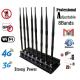 433MHz 315MHz Alarm Mobile Phone Signal Jammer Adjustable With Cooling Fan