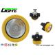 Light Weight LED Miners Cap Lamp Small Size 5000lux 2.2Ah Battery Capacity