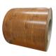PPGI 0.5mm THK  Prepainted Galvanized Steel Coil PE JISG3312 Wood Grain Customization