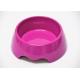 Middle Size Dog Plastic Pet Bowls Purple Color Food Grade ABS  With Anti Skidding