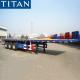 Tri axle 40 foot Shipping Container Flatbed Semi Trailer for Tanzania