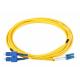 SC To LC Fibre Optic Patch Leads LSZH 9/125 Yellow Jacket Multiple Sizes Available
