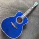 Solid Spruce Top Mahogany Neck Burst Maple Veneer Ebony Fingerboard Abalone Om45s Style Acoustic Guitar