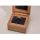 Custom Made Solid Wood Jewelry Box , Small Wedding Ring Packaging Box with Luxury Lining