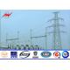 BV Certification 20M Galvanized Steel Pole Steel Power Poles For Power Transmission