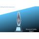 crystal trophy/crystal awards/decoration crystal/crystal golfer award/golfer trophy