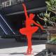 Girl Ballet Dancer Sculpture Stainless Steel Walking Man Art Sculpture