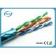 Cat5e FTP Ethernet Network Cables CCA 4 Pair Indoor 305m Pull Box Customized Length
