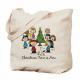 Embroidered Personalized Beach Tote Bags , Pretty Cloth Shopping Bags