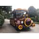 220V Electric Sightseeing Car Electric Tour Bus Lower Noises FRP Steel Material