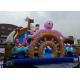 Giant Pirate Ship Inflatable Bouncer Combo Slide Sea World Themed Octopus Shark