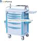 Hospital Furniture ABS Emergency Medicine Medical Trolley Cart