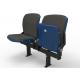 Padded Upholstered Folding Plastic Stadium Seating With Optional Armrest