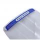 Snug - Fitting Plastic PET Full Face Shield , Safety Face Shield Adjustable Elastic