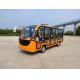 Orange Color Electric Sightseeing Bus With 72V Battery 14 Seater