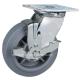 Customized 6 Fiveri 225kg Plate Brake TPR Caster 7286-735 Industrial Wheel Caster
