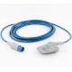 HP/Philips D-8Pin Spo2 Sensor Adult Soft Rubber Probe 3Mtr Blue Wire