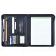 Professional Leather Business Portfolio Zipper Closure With 11 Inch Tablet Pocket
