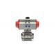 Encapsulated Sanitary Electric Actuated Ball Valve With 3 Piece Field Serviceable