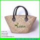 LUDA traditional french style market shopping basket natural seagrass straw bag